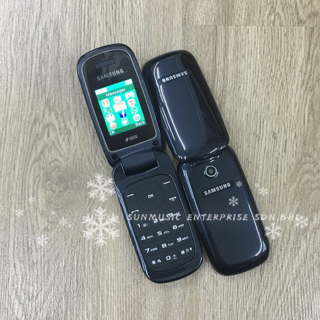 (BLACK)SAMSUNG E1272 RECON REFURBISHED(READY STOCK)